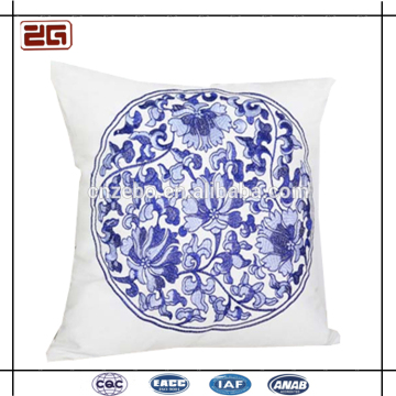 Chinese Classic Embroidery Microfiber Seat Plain Cushion