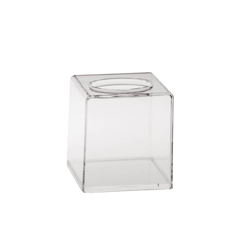 Rectangular Tissue Box Hard Plastic Tissue Box Holder Hotel Unbreakable Clear Napkin Holder