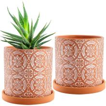 2 Pack Terracotta Plant Pot