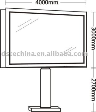 Outdoor scrolling light box