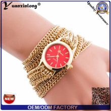 Yxl-419 Vintage Fashion Long Strap Montres, Lady Wrist Watch avec Weave Wrap Elegance Ladies Quartz Bracelet Watch