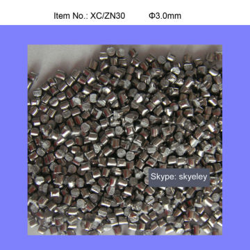 blasting media abrasive zinc shot bead