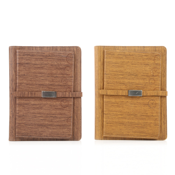 China Erasable Bamboo Wooden Texture Notebook Diaries for Corporate Gifting