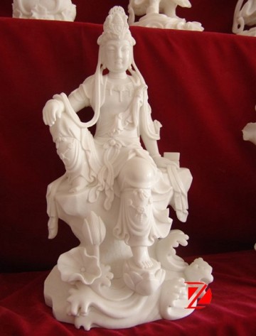 Stone kuan yin statue