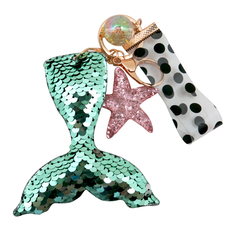 Mermaid Tail Sequin Key Chain 2