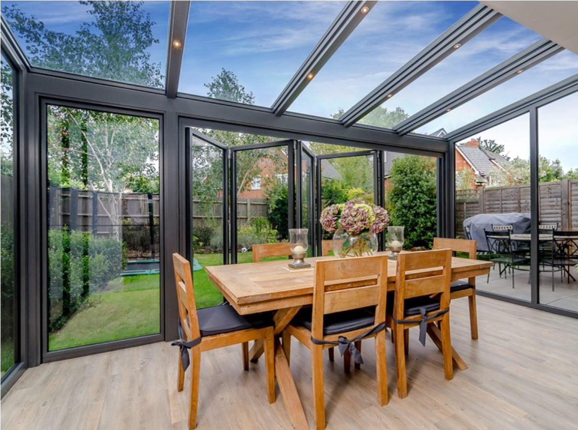 Thermal break Aluminium Frame Glass Enclosure Sunroom Conservatories For Solarium