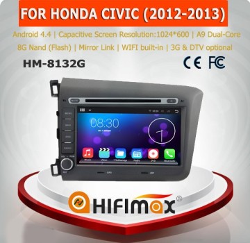 HIFIMAX Android 5.1.1 Capacitive screen car dvd multimedia for Honda CIVIC 2012 2013 car dvd gps for honda civic Left Hand Drive