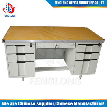 office table design,combination desk and table, steel office desk