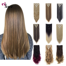 naadloze pu weft seamless clip in human hair extensions 100% remy hair double drawn silk pu clip in hair extensions seamless
