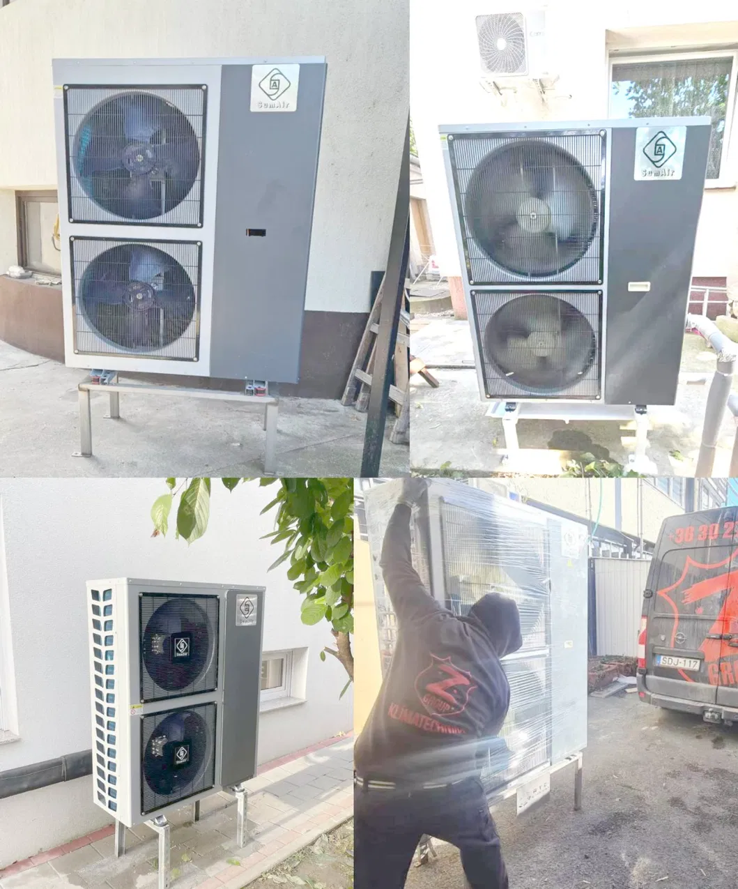 Factory Supply Home Appliance a+++ 16-50kw Air Source Monoblock R32 All in One DC Inverter WiFi Functional Thermal Pump Water Heating Heat Pump