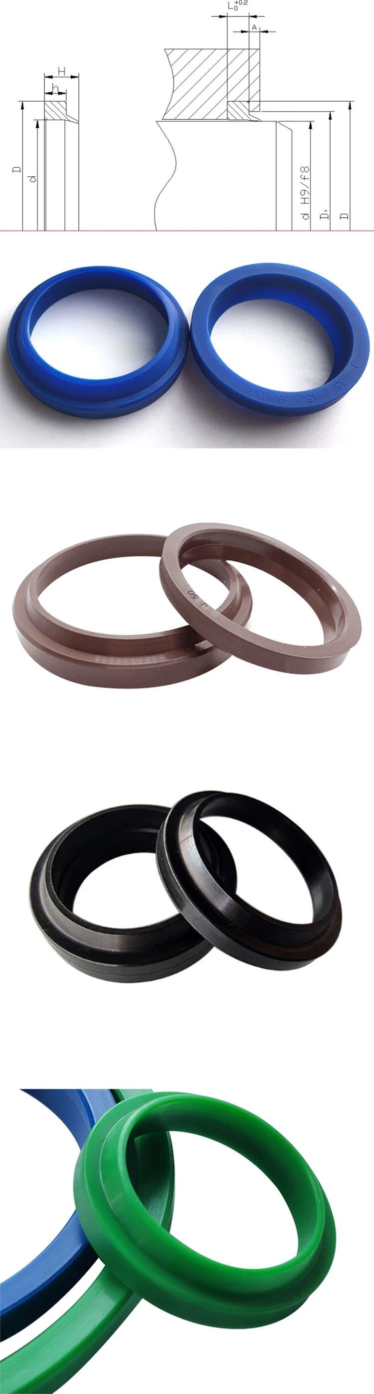 J/Ja Scraper Ring 285*305*7/13 Hydraulic Packing Dust Wiper Seal Ring