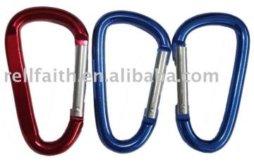 Colored Aluminum Steel Carbiner Hooks, Snap Hooks, Climb Hooks
