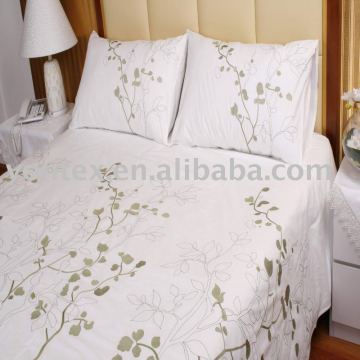 Embroidered duvet cover
