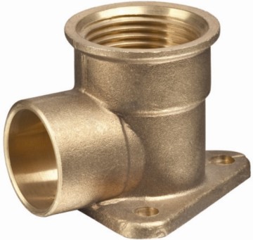 Double Thread Brass Elbow Fitting Nipple Tee