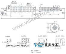 72.5kV ~252kV OIP Condenser wall bushing