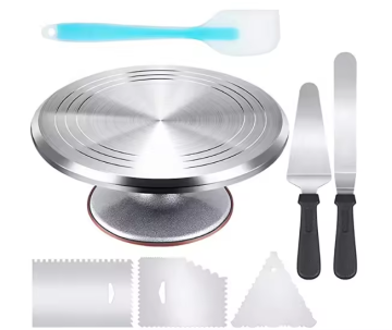 Cake Turntable & 69pcs Baking Set - Piping Bags & Decorating Supplies