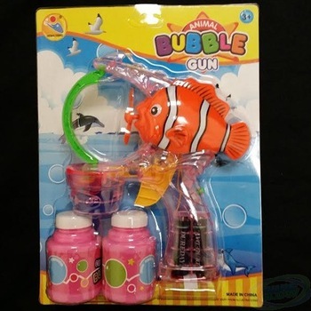 Flashing Clown Fish Bubble Gun - 2 Bottles