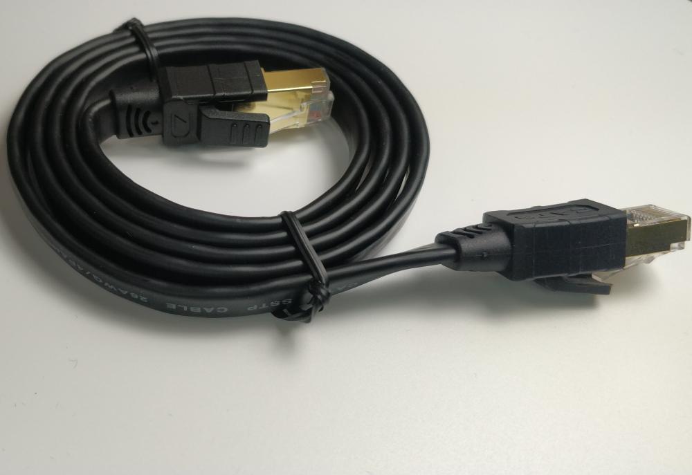 Плоский кабель Ethernet Cat8 Сеть LAN Cat 8