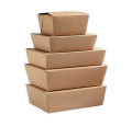 Populär engångsförpackning Kraftpapper Takeaway Lunchbox