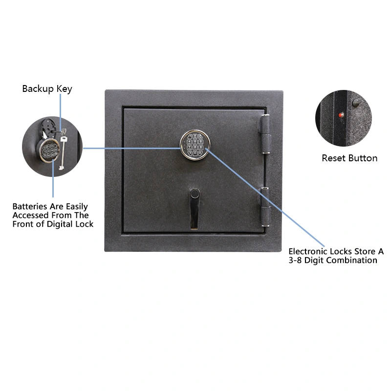 Cdt High Quality Digital Security Fireproof Waterproof Safe, Vibration Alarm Office Home Heavy Duty Fireproof Security Safes/