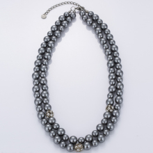 Artificial Gray Pearl Necklace Online Cheap