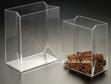 Clear Acrylic Storage Bag/ Acrylic Cnady Container/Pencil Cup