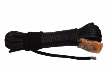 Black 8mm*30m synthetic winch rope for offroad spare parts,off road rope,Plasma winch rope,uhmwpe rope