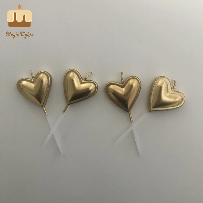 Top Heart Shaped Candles Gold Supplier