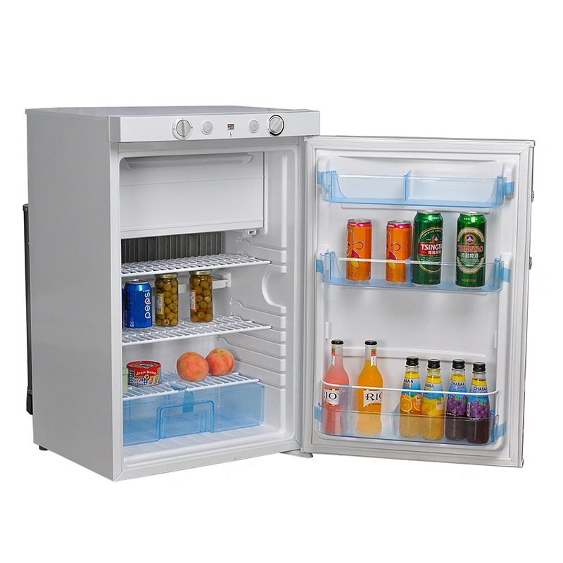 LPG Gas AC DC Portable Absorption Refrigerator with Small Freezer Box