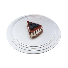 Customized Square & Round Cake Boards - 3.5\" to 12\" Gold, Silver, White