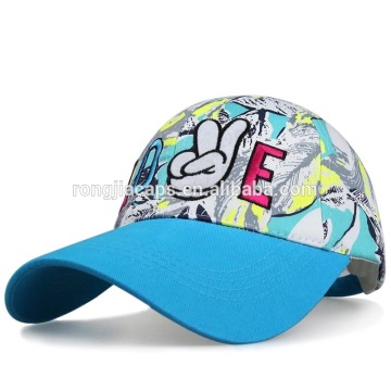 screen printing cotton boys baseball cap