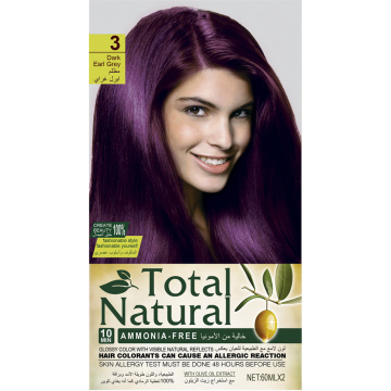 Natural Wheat Germ Oil Burgundy Hair Color Cream