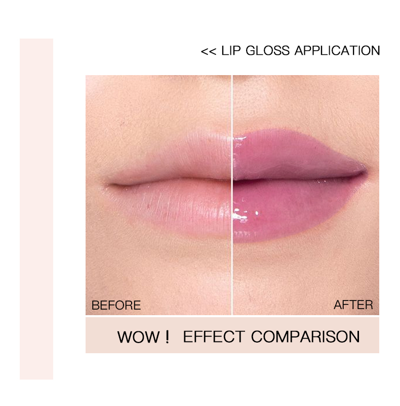 Pudaier Lip Line Glossy Plumping Lip Gloss Temperature Change Color