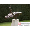 Hand gesneden natuurlijke bronzen beeld