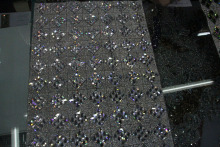 Hot fix adhesive glass strass trimming 24*40cm