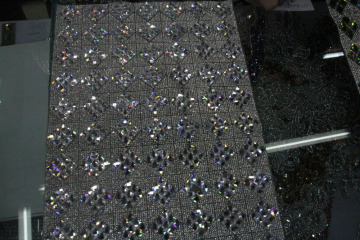 Hot fix adhesive glass strass trimming 24*40cm