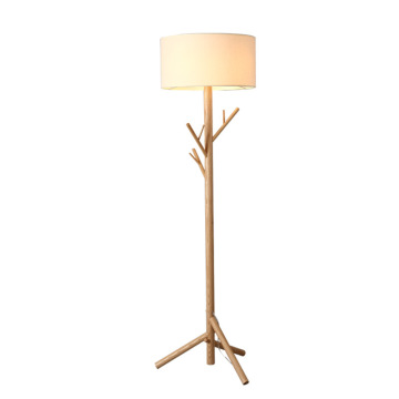 LEDER decoratieve houten vloerlamp