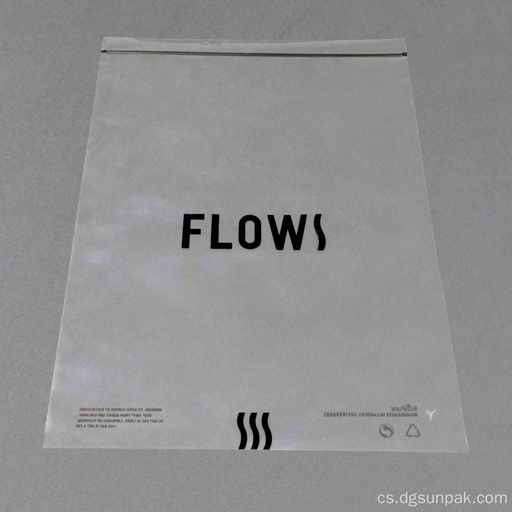 100% Recycled LDPE Polybags Varovné sáčky proti udušení