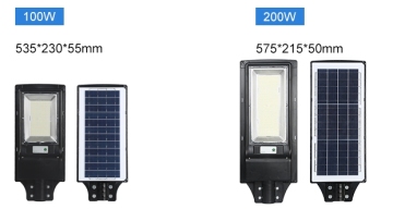All in one solar garden light with sensor