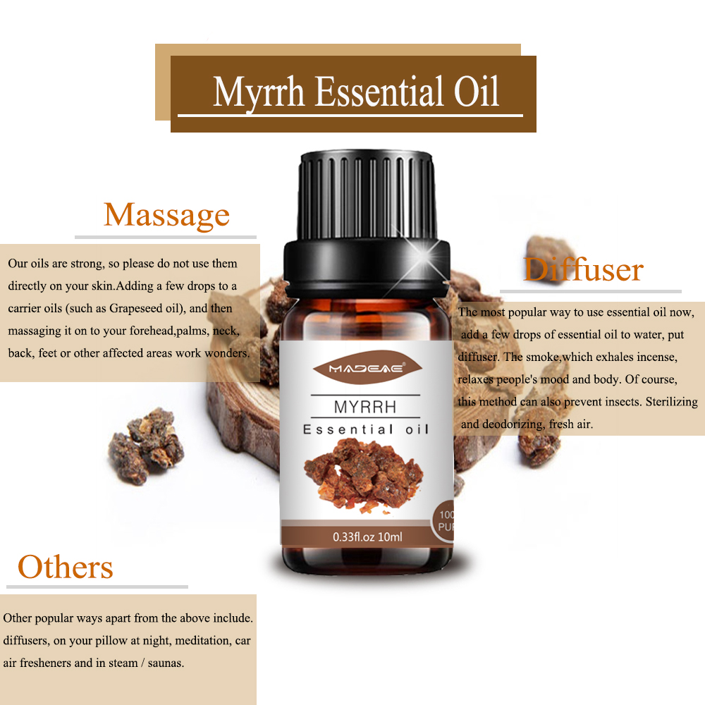 wholesale 100%Pure health care Natural Myrrh essential oil