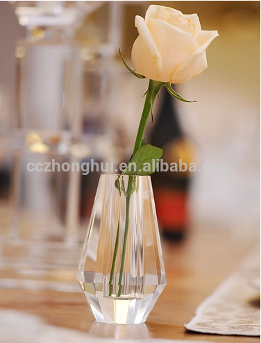 Wholesale beautiful crystal vase for fresh flower