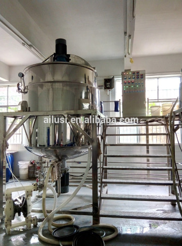 Jacketed mixing vessel liquid detergent mixer, detergent making machine