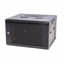 Double Single Section 600 x 600mm Depth 9U Wall-Mounted Network Rack Cabinet with Lockable Rear Door