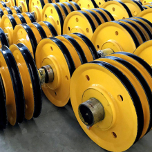 Customizable pulley blocks for construction tower cranes