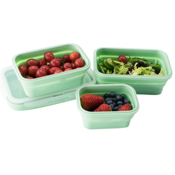 Containers Folding Kids Collapsible Silicone Lunch Boxes