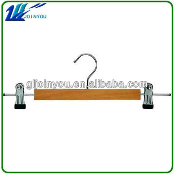 Natural finish wooden pants hanger, trousers racks