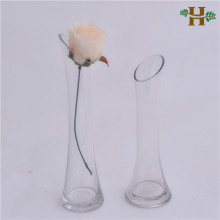 Best-selling Clear Oblique Opening Small Glass Vase
