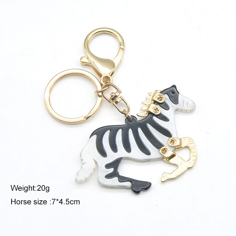 Manufacturer laser cut horse animal custom acrylic keychain