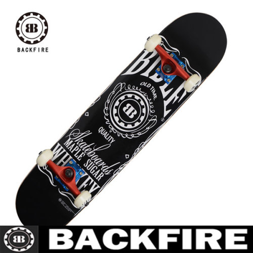 Backfire 100% Canadian maple skateboard complete WHISKEY