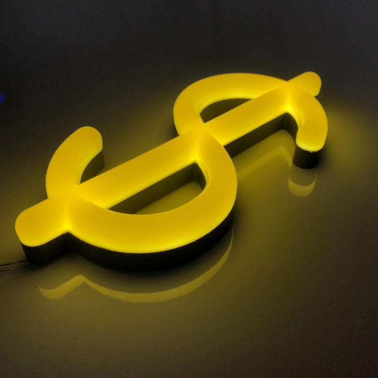 Customized acrylic led neon sign letters wholesale led flexi letters bar store restaurant Chinese